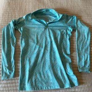 Nike Pro Combat fitted dry fit 1/4 zip pull over -large